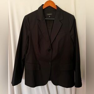 Talbots Black Classic Two-Button Blazer